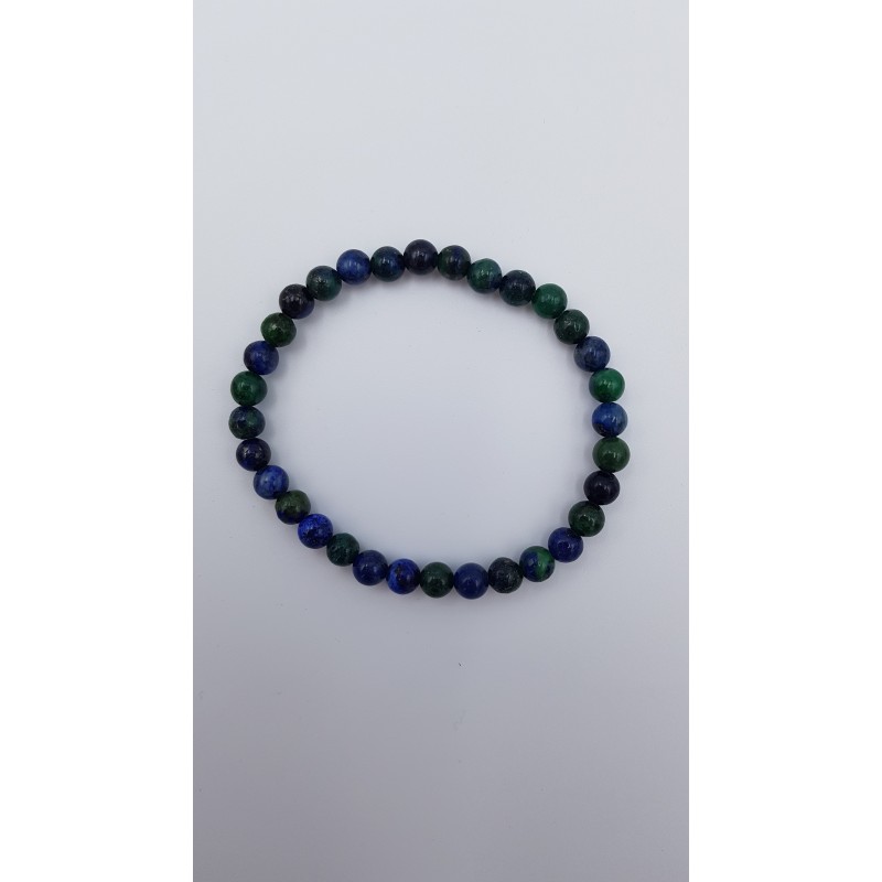 Bracelet en azurite et malachite
