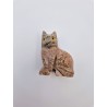 Chat en pierre, sculture animale
