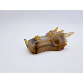Crâne de dragon en agate